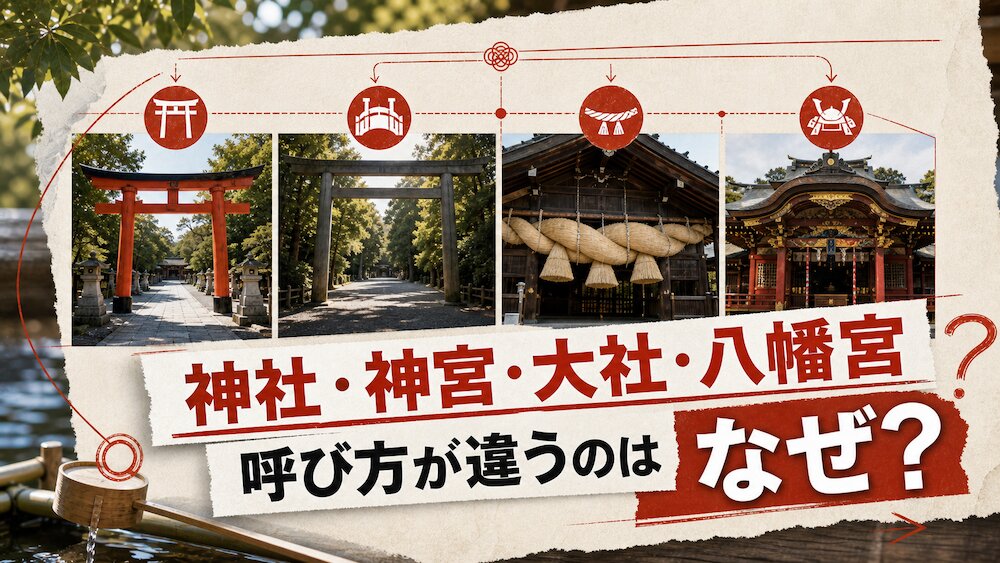 神社・神宮・大社・八幡宮、呼び方が違うのはなぜ？